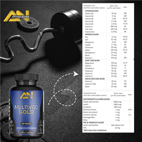 Creatine Monohydrate ( stawberry ) + Multivitamin tablet