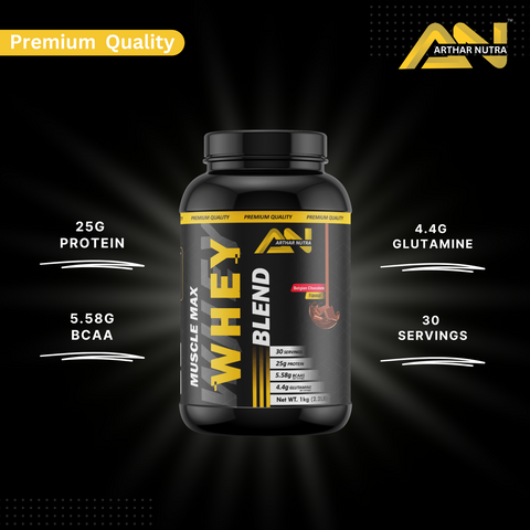 2 Muscle Max Whey Blend  with Creatine monohydrate ( unflavoured )